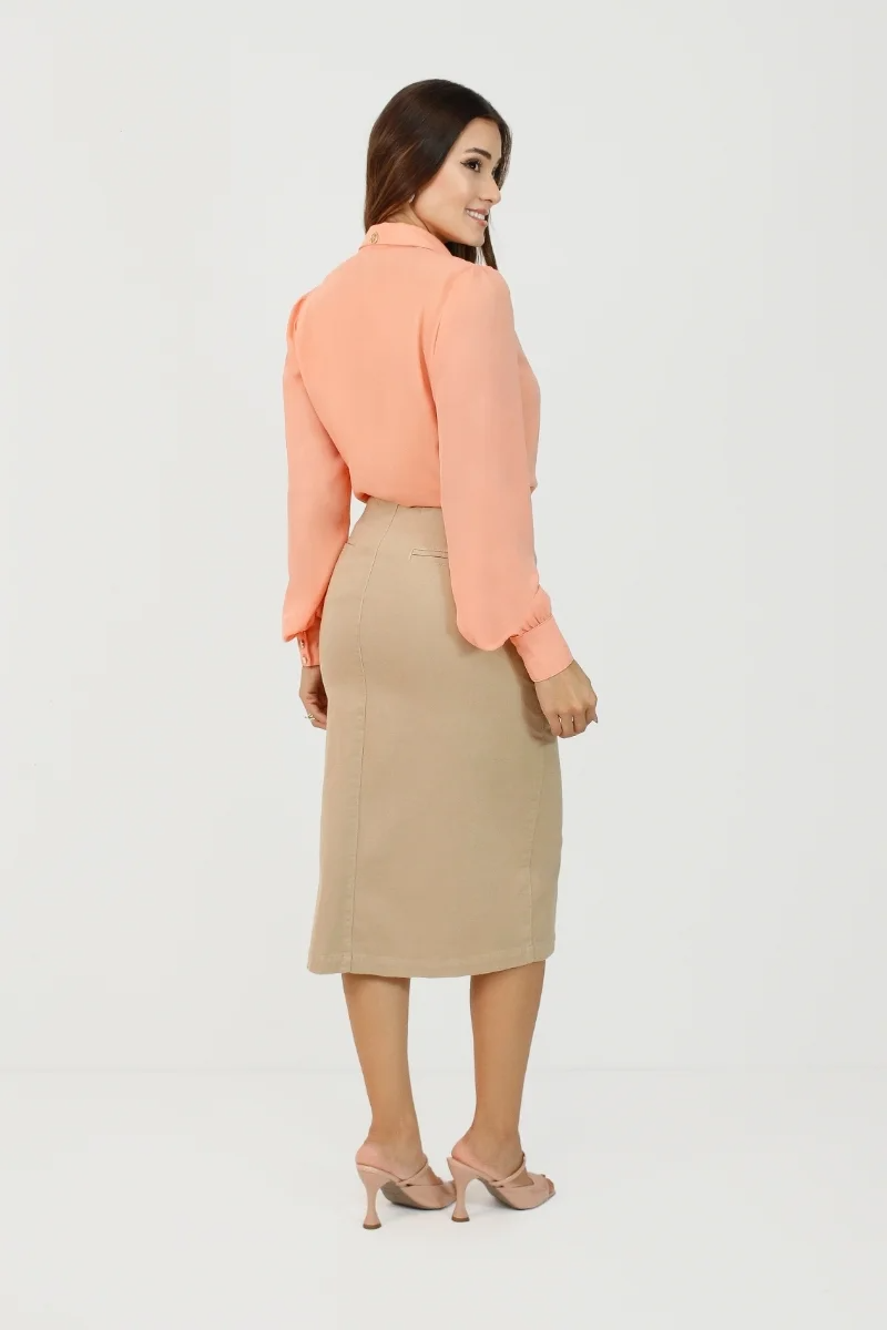 Blusa Hanna com colar de Perolas