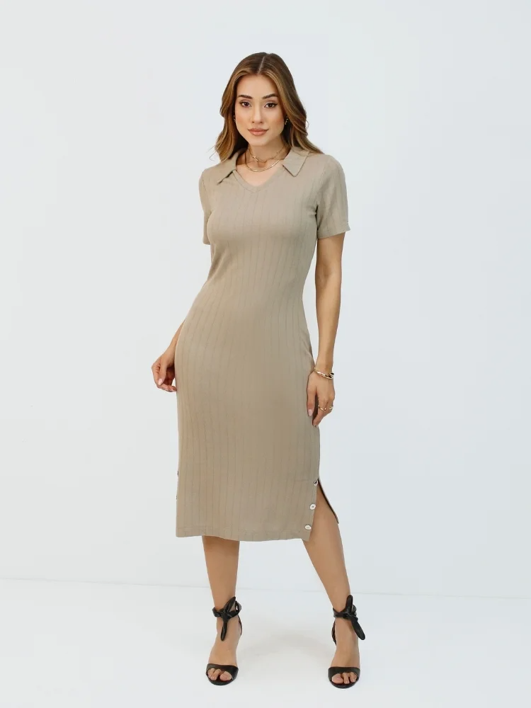 Vestido Alana Gola Polo