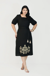 Vestido Gisela Decote quadrado