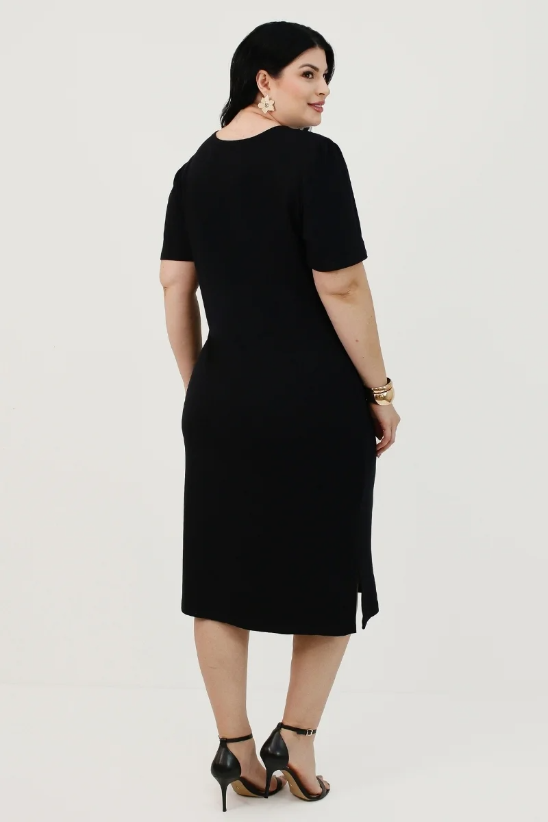 Vestido Lana Canelado