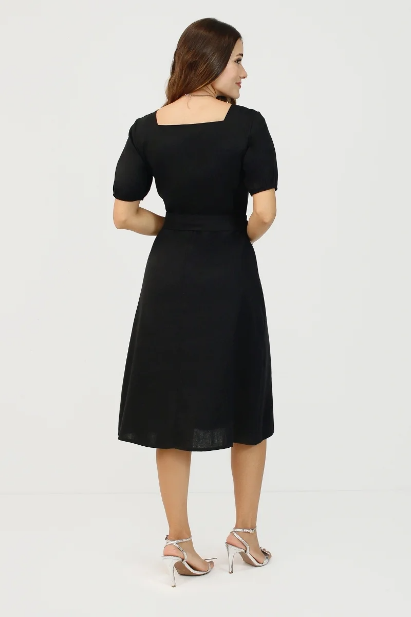 Vestido Gisela Decote quadrado