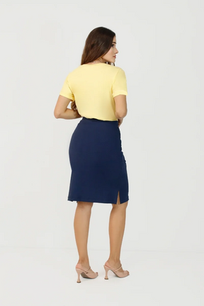 Saia Dora com Fenda Lateral