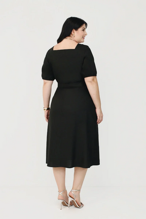 Vestido Gisela Decote quadrado
