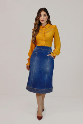 Camisa Antônia Manga Longa