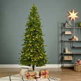 Árvore de Natal Nevada 180/210m - com Luzes LED Quentes e Multicoloridas