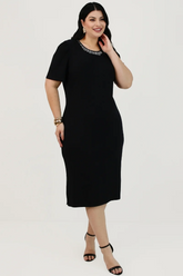 Vestido Lana Canelado