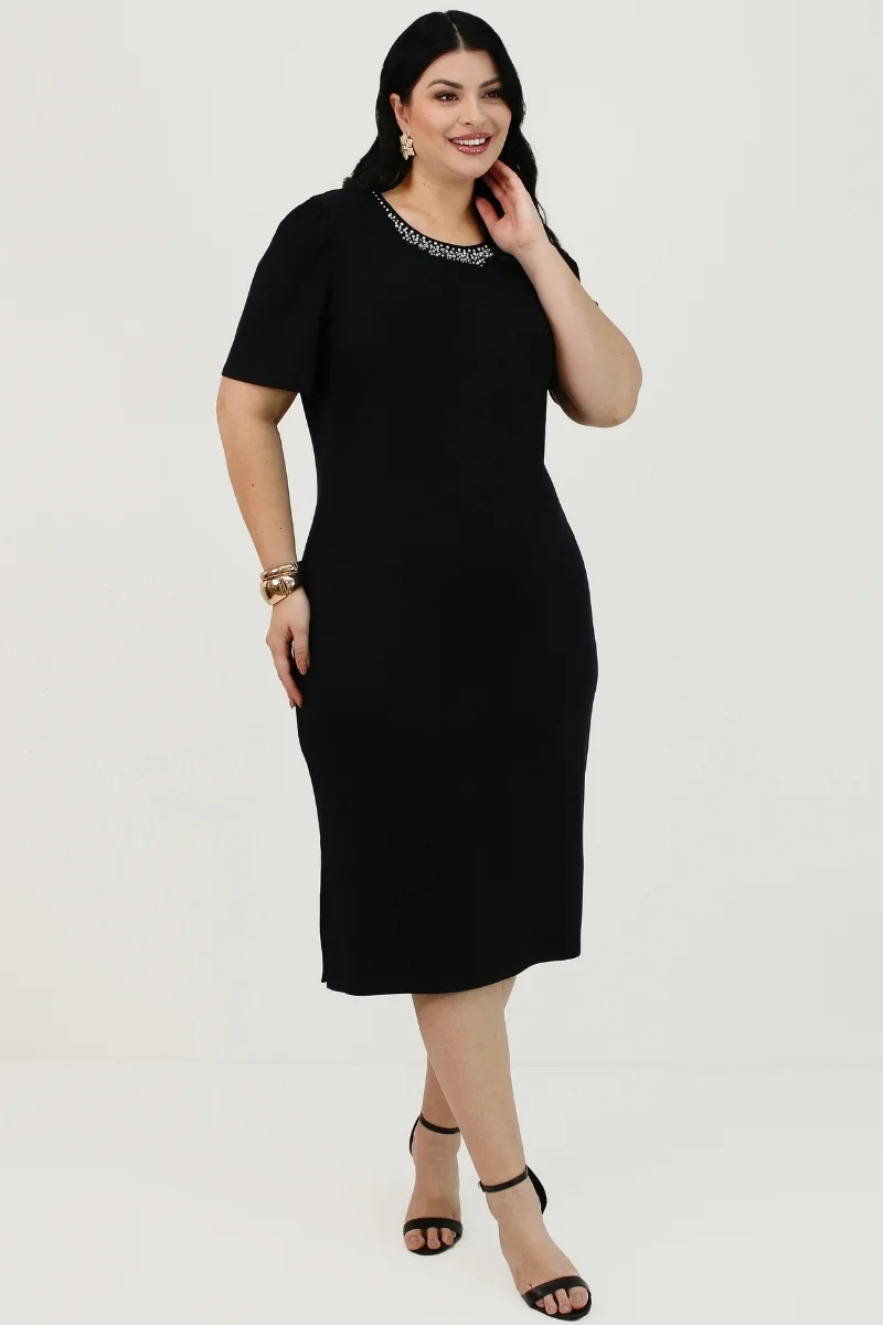 Vestido Lana Canelado
