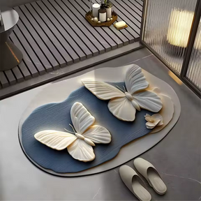 [Compre 1 Leve 2] Tapete Antiderrapante Floral 3D